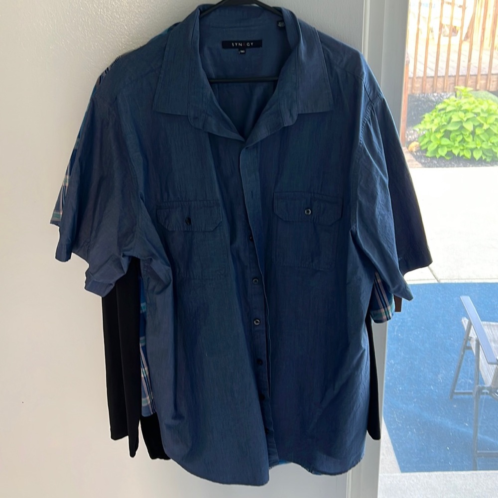 2xlt blue shirt lightly used great condition